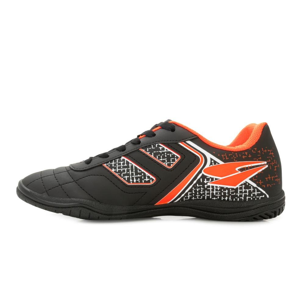 Chuteira Futsal Dray DR-305 PL Preto/Laranja 3