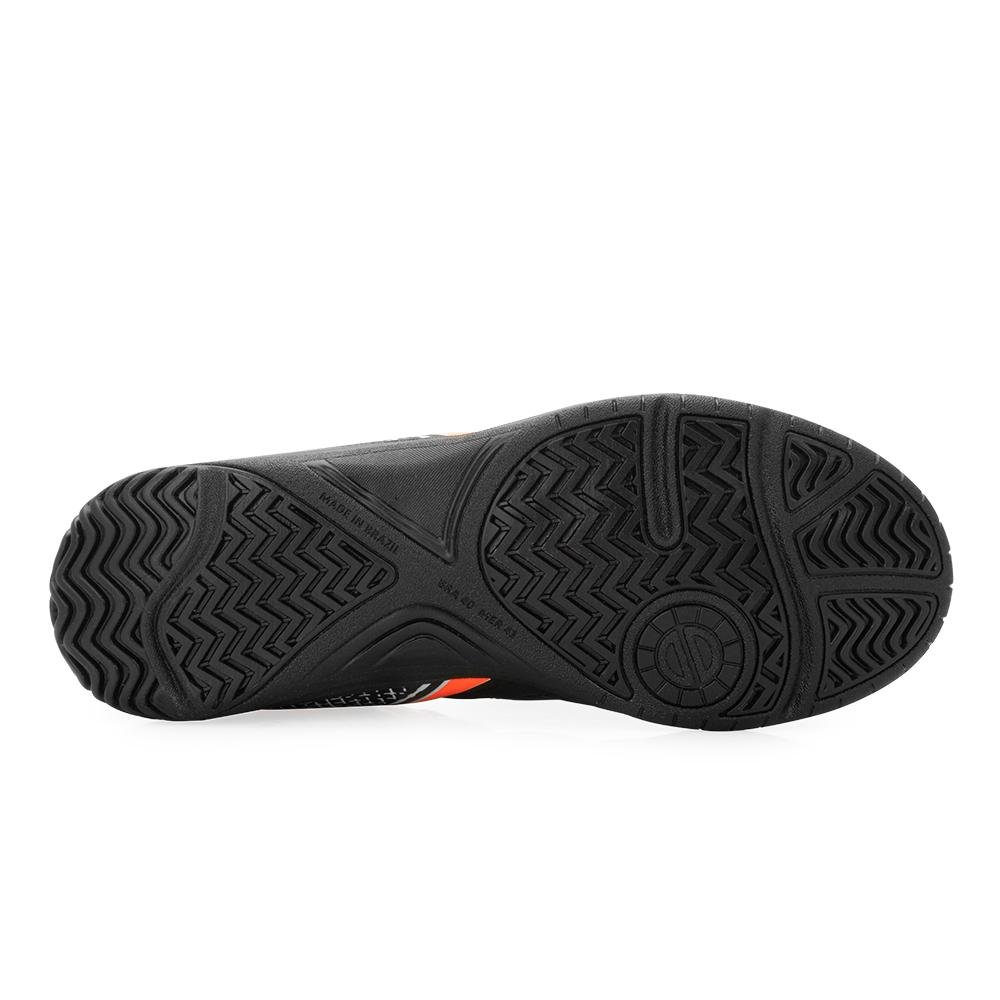 Chuteira Futsal Dray DR-305 PL Preto/Laranja 4