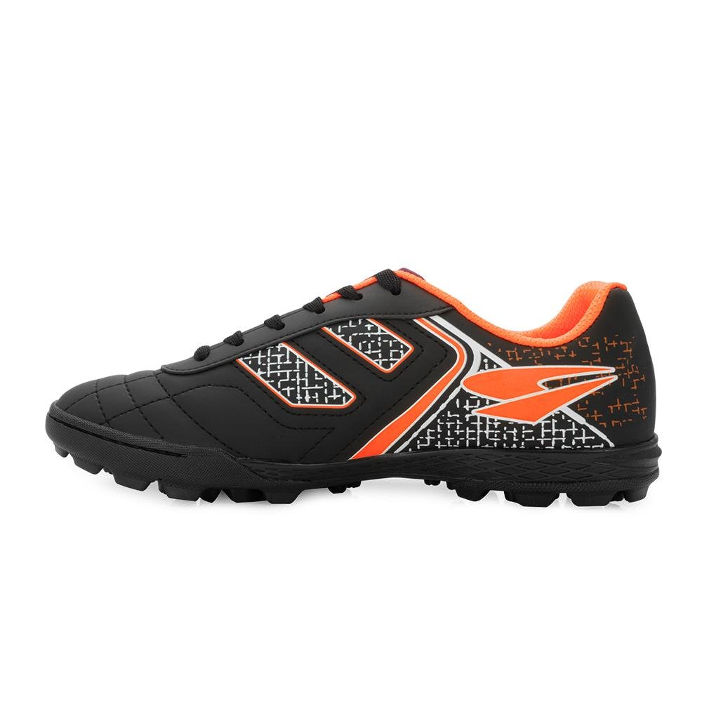 Chuteira Society Dray DR-305 PL Preto/Laranja 3