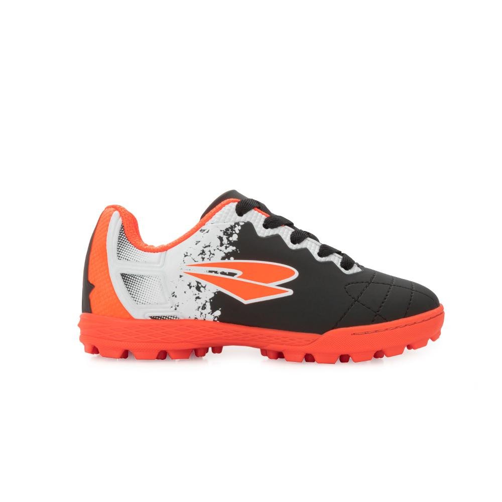 Chuteira Society Drayzinho Infantil DR25-5304 PL Preto/Laranja 2