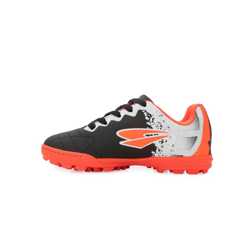 Chuteira Society Drayzinho Infantil DR25-5304 PL Preto/Laranja 3