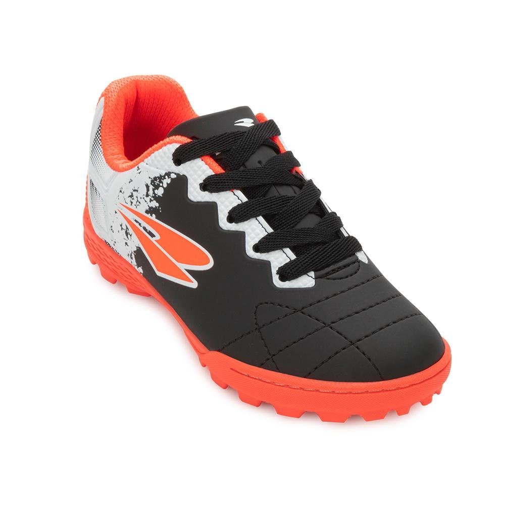 Chuteira Society Drayzinho Infantil DR25-5304 PL Preto/Laranja 1