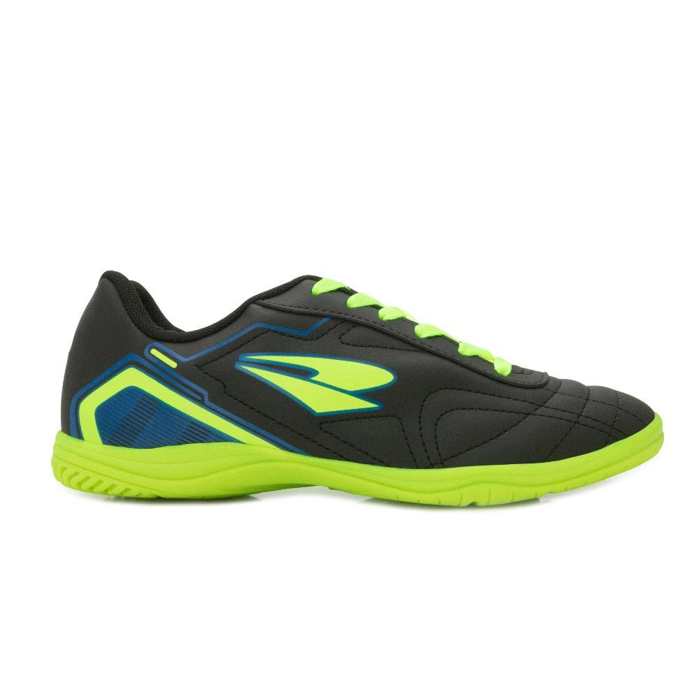 Chuteira Futsal Dray DR-307 PV Preto/Verde 2