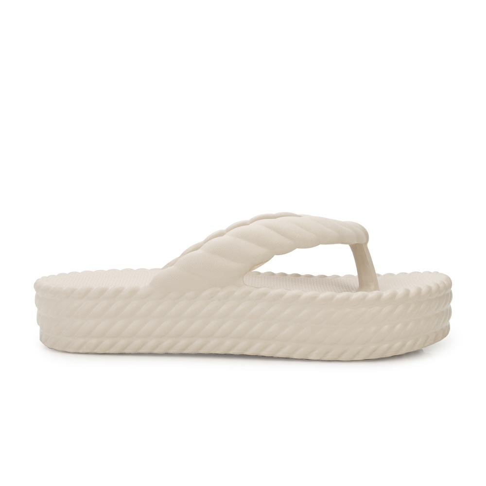 Chinelo de Dedo Nuvem Yvate YT25-2313 Bege 2