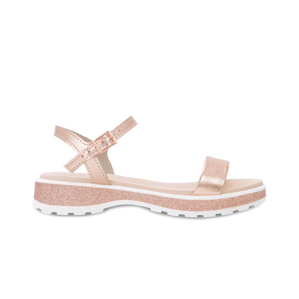 Sandália Molekinha MK24-23612 Bege/Dourado 2