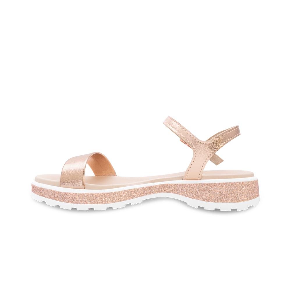 Sandália Molekinha MK24-23612 Bege/Dourado 3