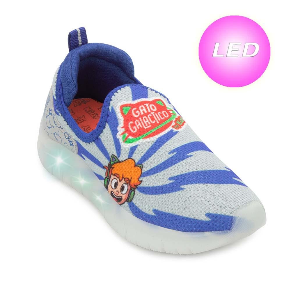 Tênis Led Iate Kidy Infantil CA KD25-03540 Cinza/Azul 1
