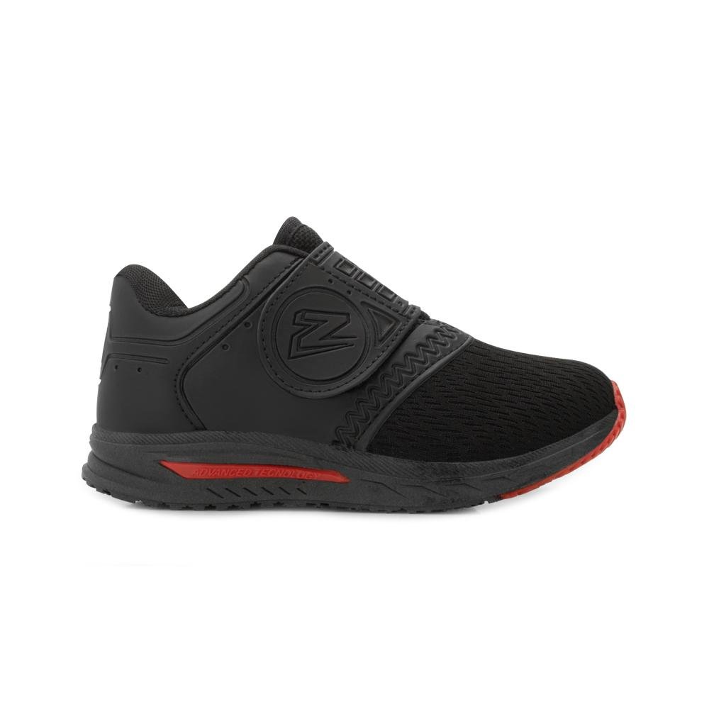 Tênis Casual King Kids Infantil PV ZK25-104RX Preto/Vermelho 2