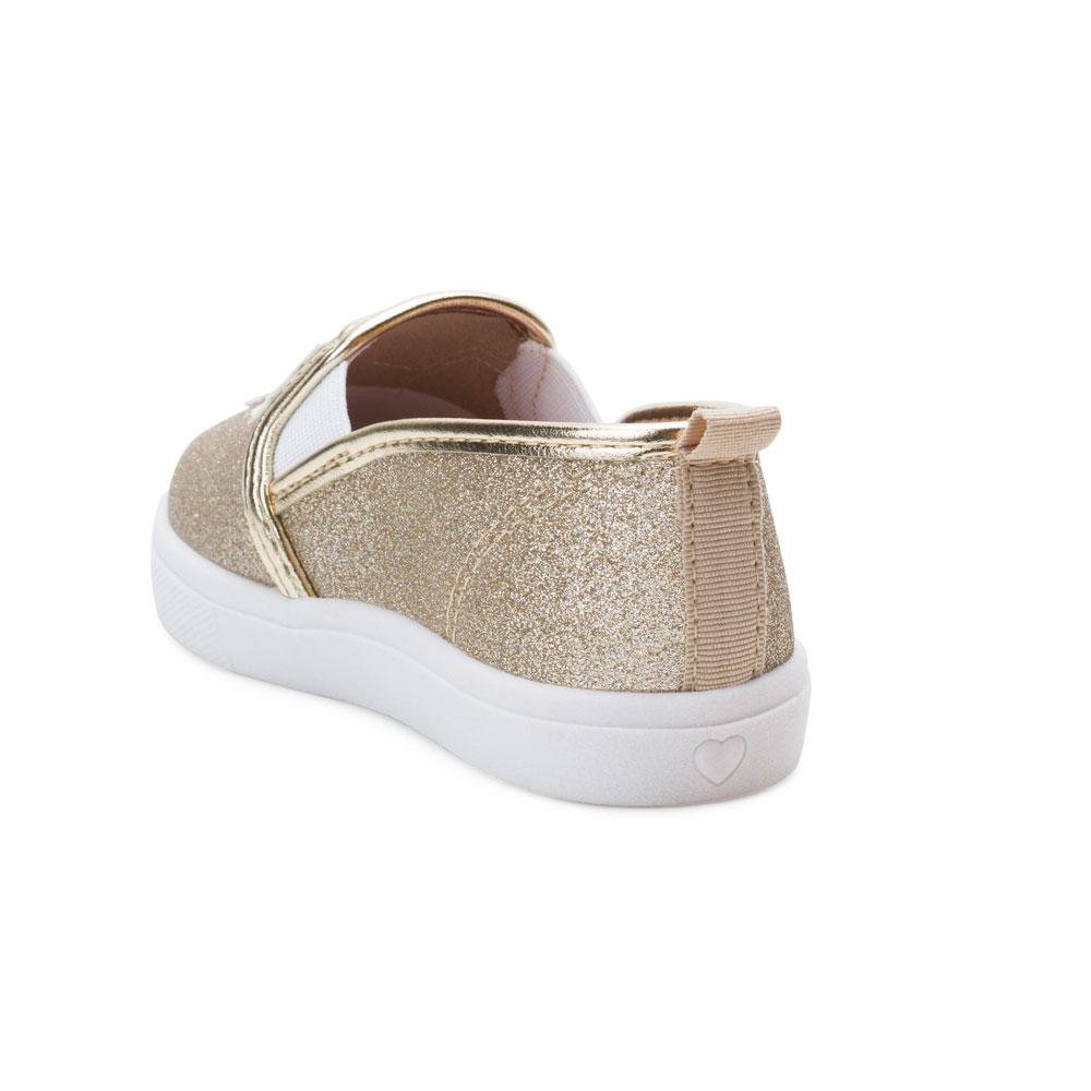 Tênis Slip On Molekinha D Baby MK21-21185 Dourado 4