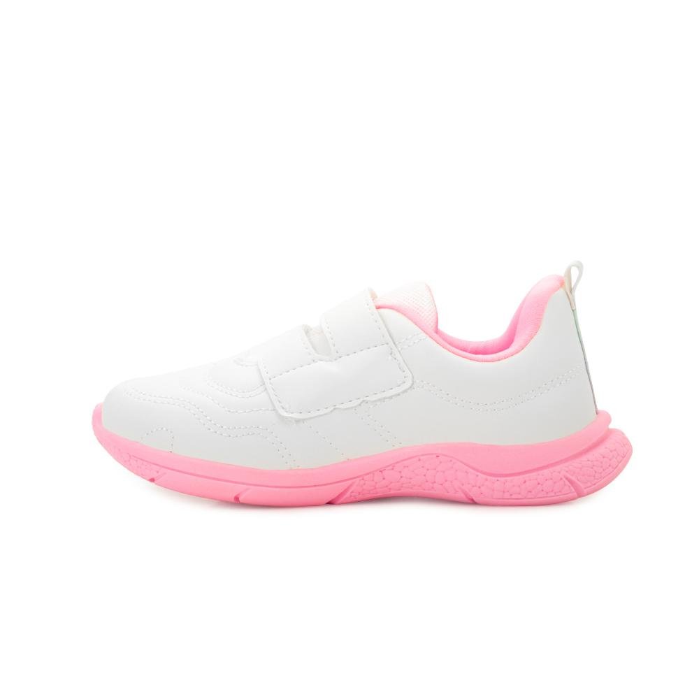 Tênis Pampili Infantil BR PP25-74501 Branco/Rosa 3
