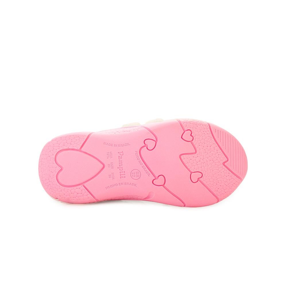 Tênis Pampili Infantil BR PP25-74501 Branco/Rosa 4