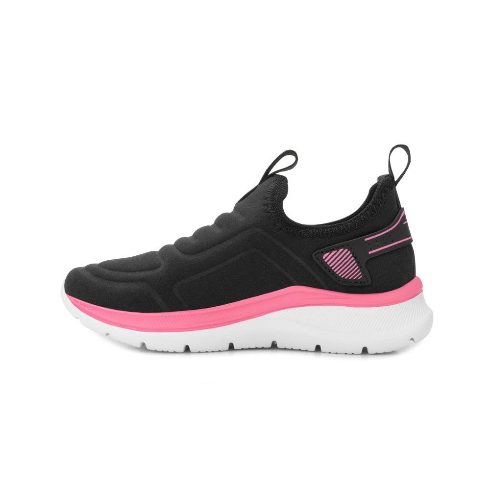 Tênis Slip On Adrun Flex Go Kids PR AD25-98210J Preto/Rosa 3