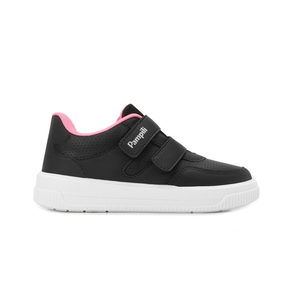 Tênis Pampili Infantil PR PP25-73802 Preto/Rosa 2