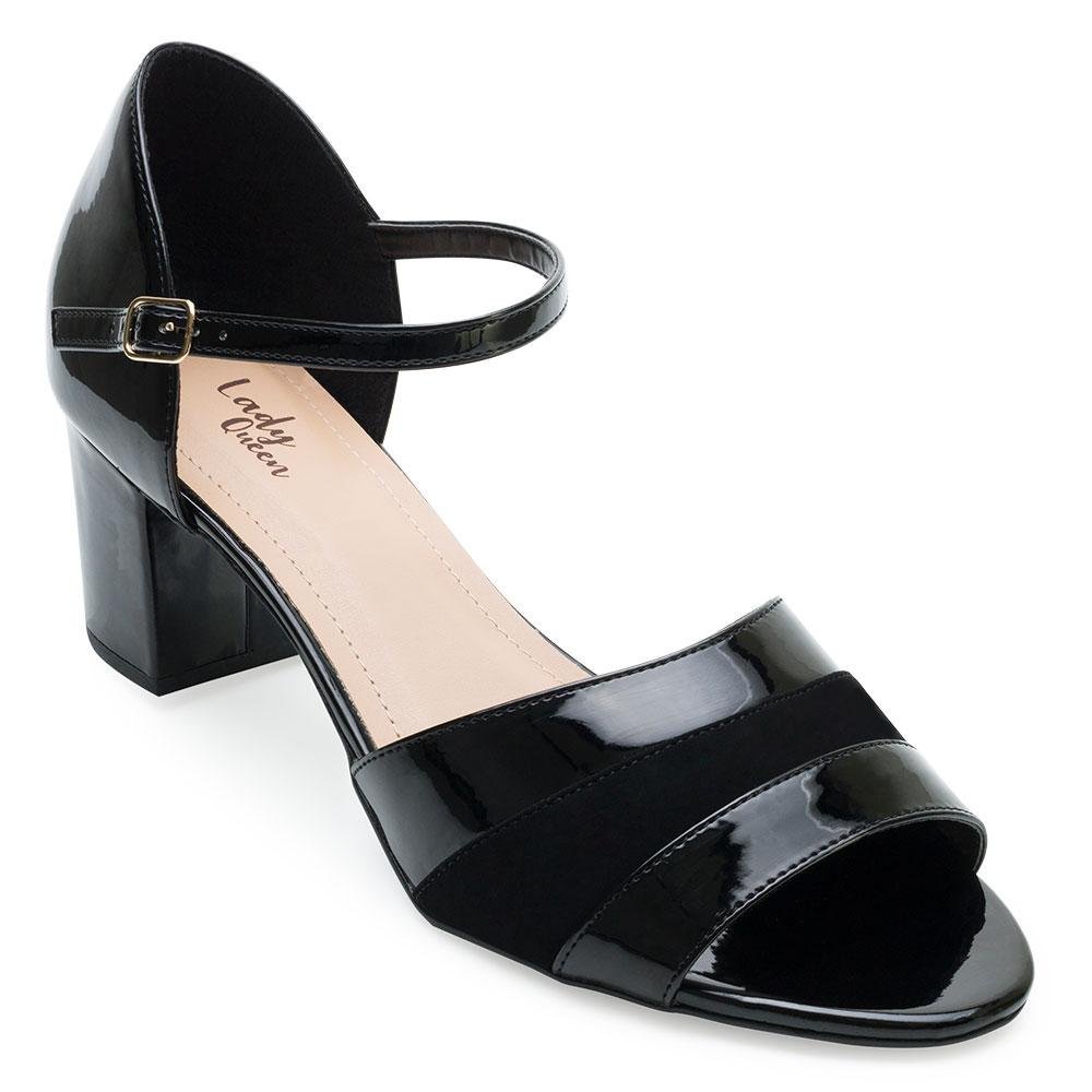 Sandália Lady Queen PT AN25-12909 Preto 1
