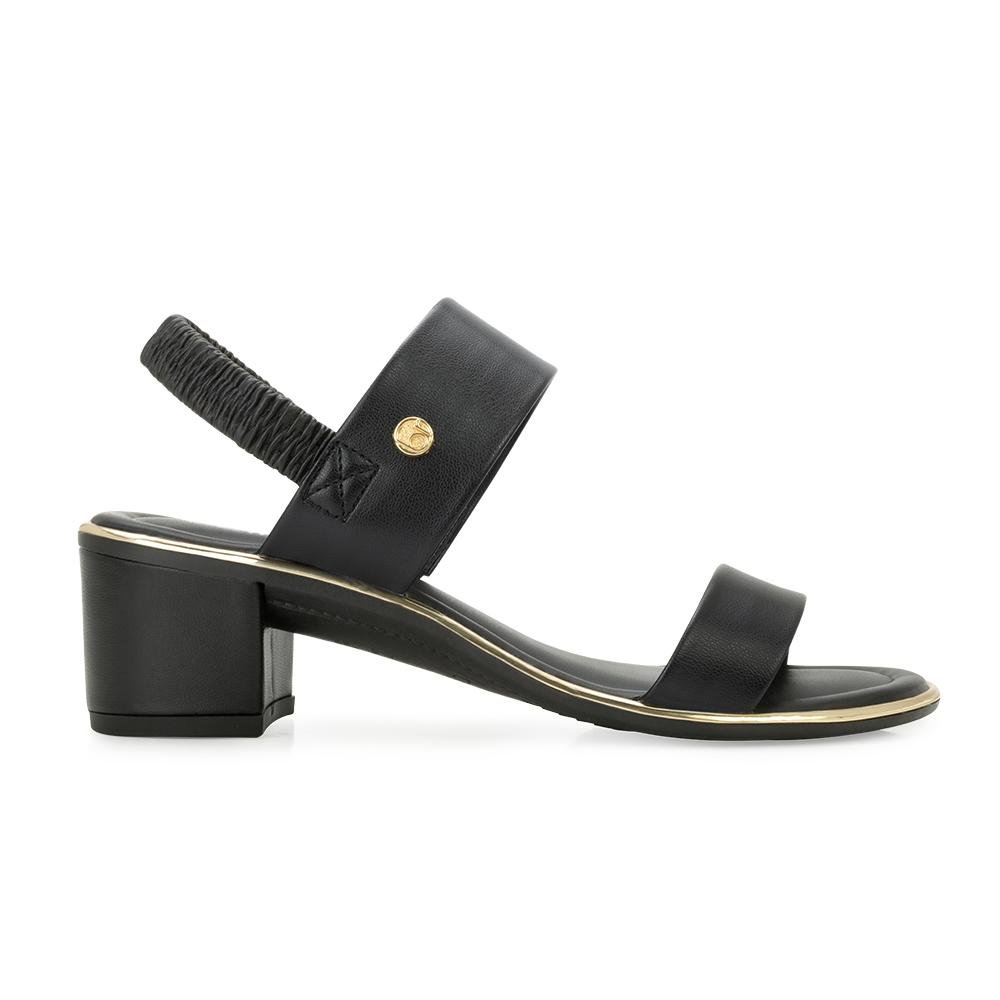 Sandália Salto Beira Rio PD BR25-83792 Preto/Dourado 2