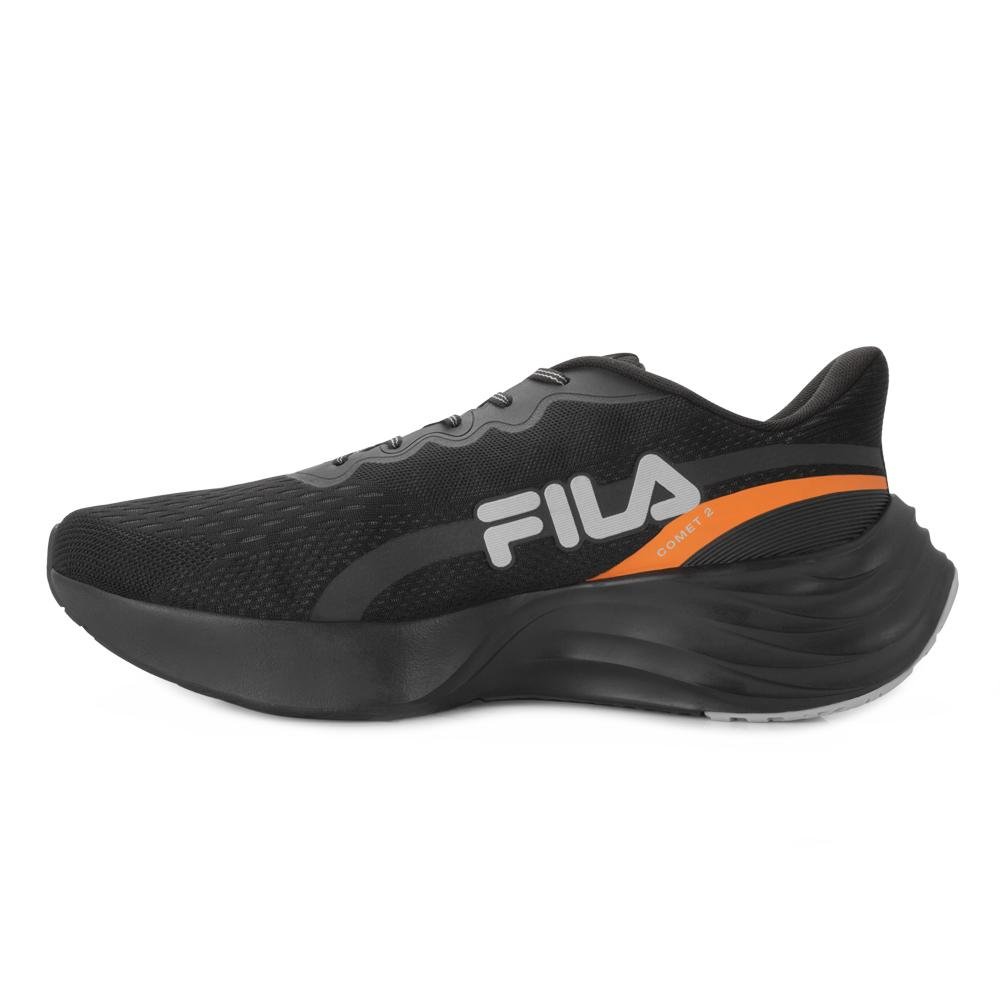 Tênis Fila Comet 2 FL25 TAM 45 ao 48 PL Preto/Laranja 3