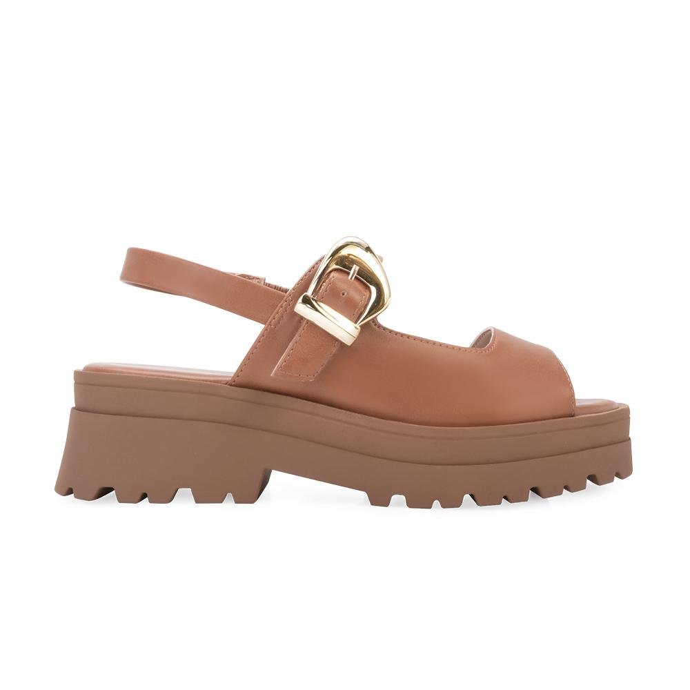 Sandália Plataforma C Ramarim RM25-25382 Caramelo 2