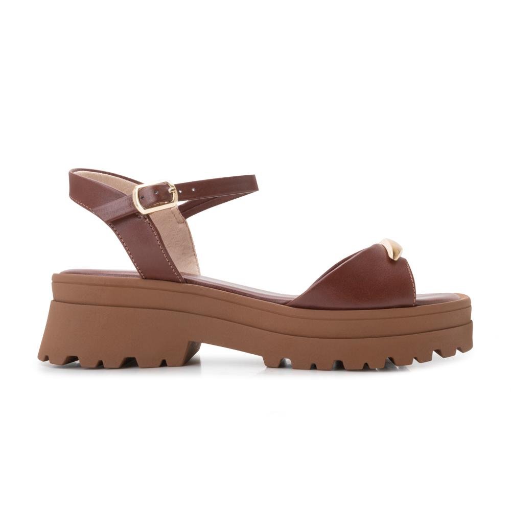 Sandália VC Plataforma Ramarim RM25-25382 Marrom 2