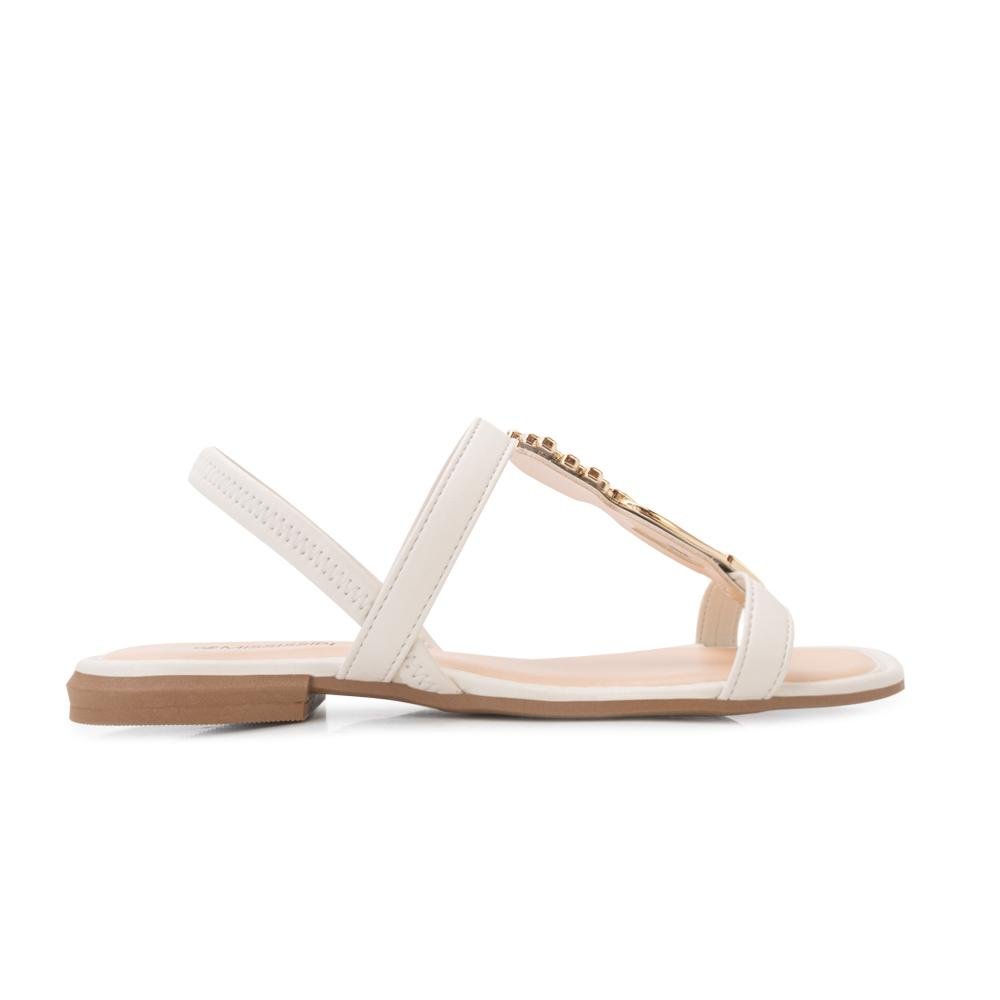Sandália Mississipi B-D MS25-MF311 Branco/Dourado 2