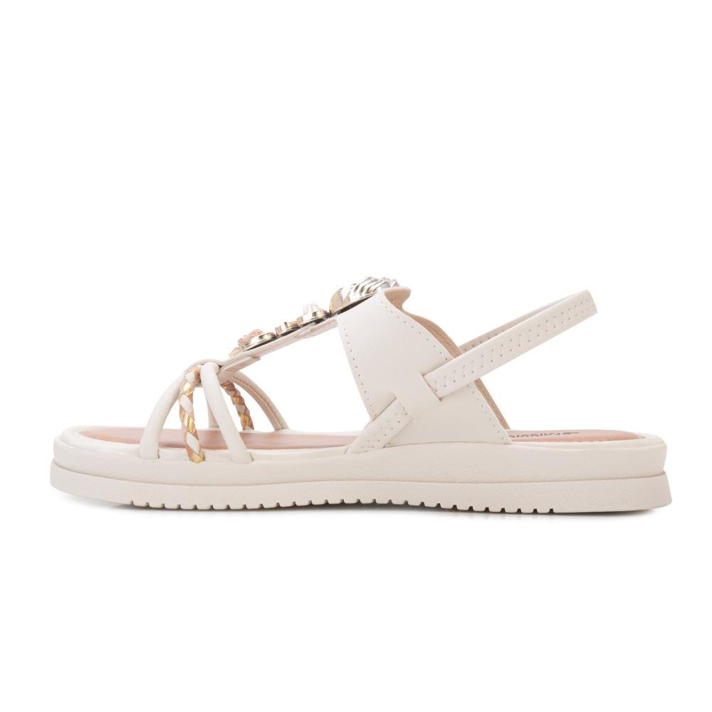 Sandália Flatform Mississipi B-D  MS25-J0221 Bege/Dourado 3