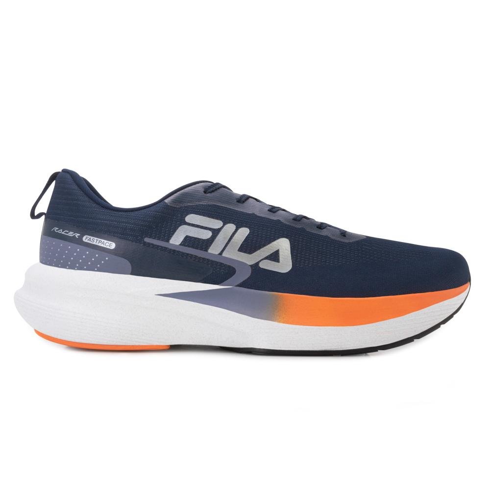 Tênis Fila M-L Fastpace FL25 Azul Marinho/Laranja 2