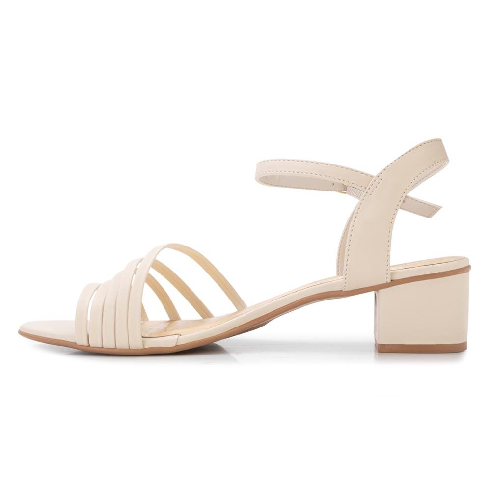 Sandália Salto Sense Joy C-D AF25-BELA32 Bege 3