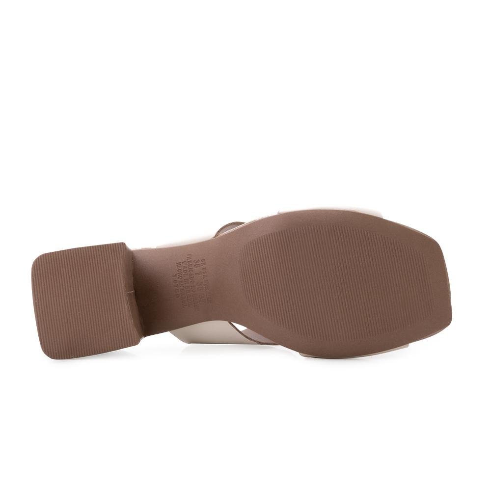 Tamanco Salto Bloco Dakota C DT25-Y9191 Creme 4