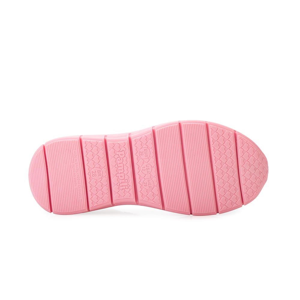 Tênis Pampili B-R Infantil PP25-75200 Branco/Rosa 4