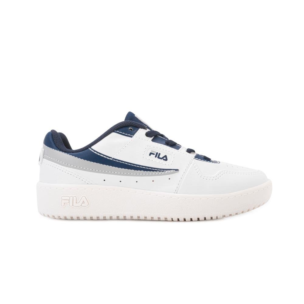 Tênis Casual Fila B-M Arcade Infantil FL25 Branco/Azul Marinho 2
