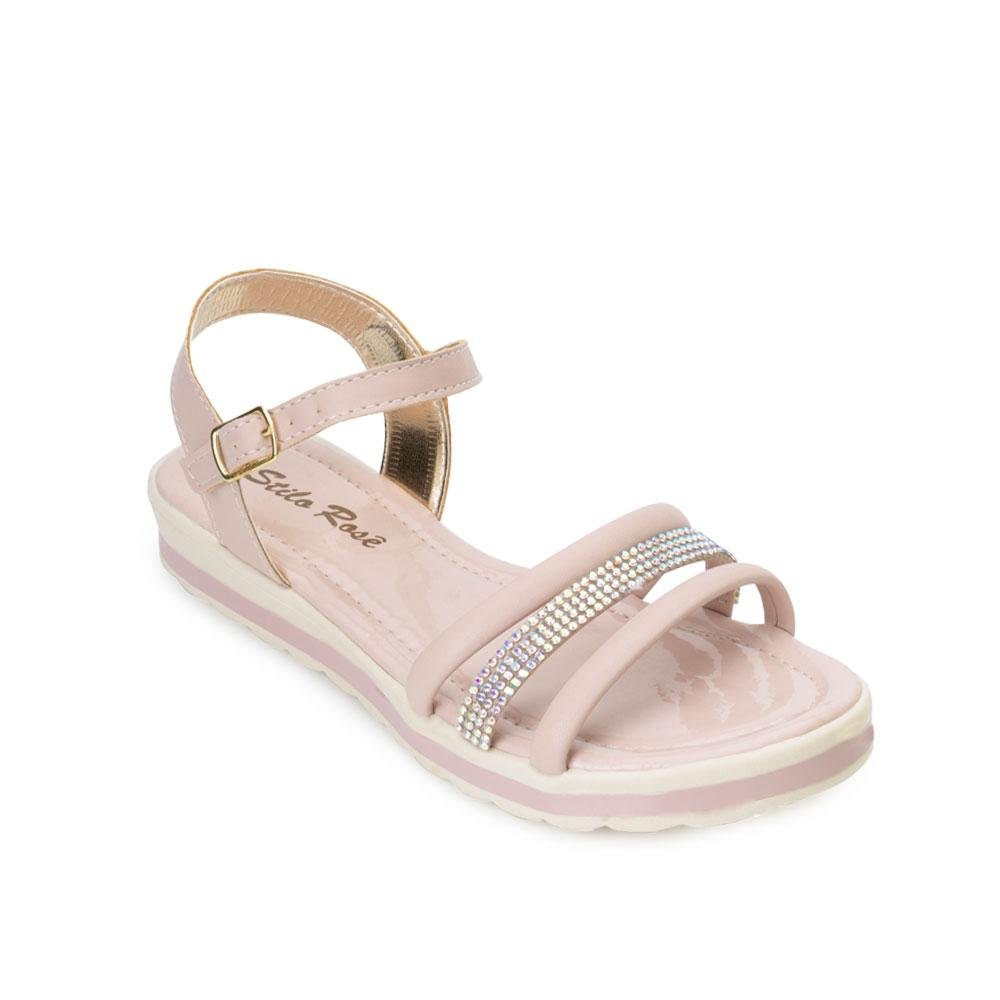 Sandália Anabela Stilo Rosê Infantil SR22-S8135 Bege 1