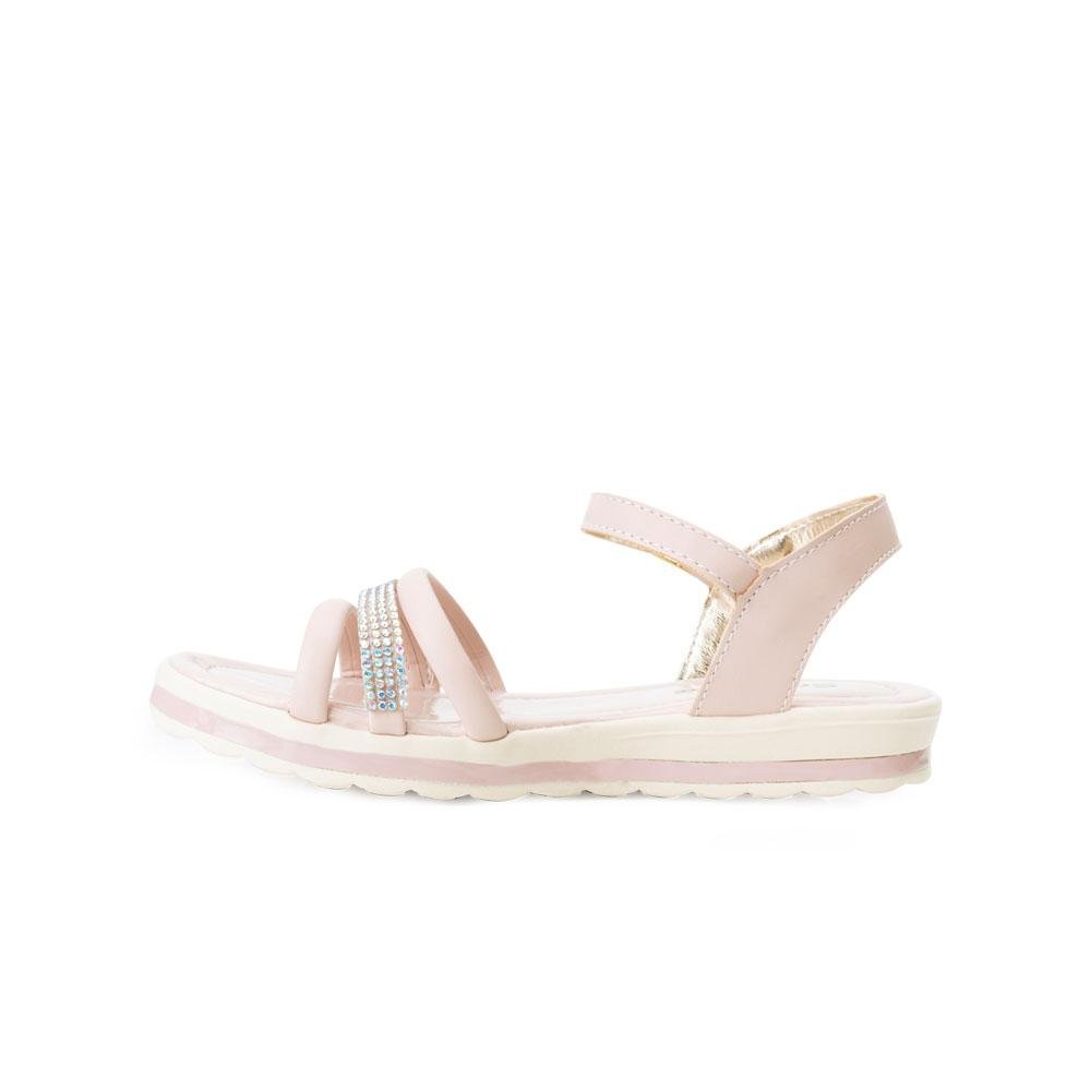 Sandália Anabela Stilo Rosê Infantil SR22-S8135 Bege 2