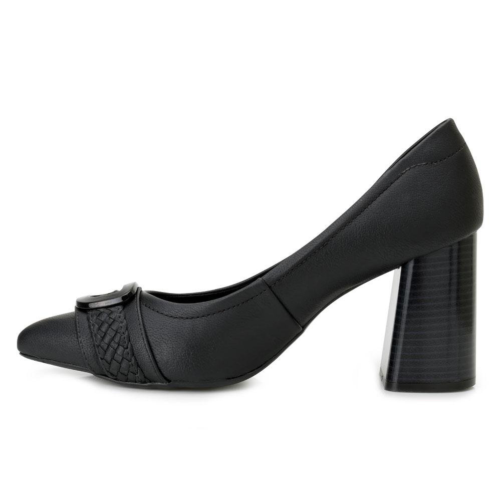 Sapato Salto Bloco Sense Flex AN20-2748 Preto 2