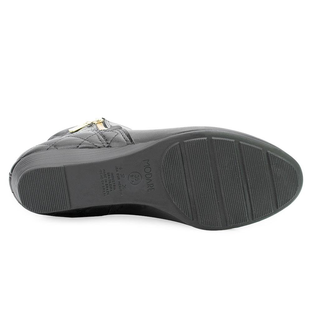 Bota Cano Curto Modare MD22-7076 Preto 4