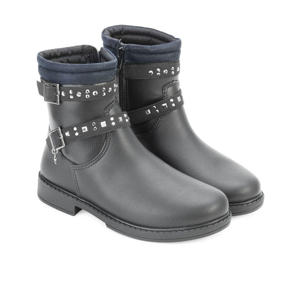 Bota Cano Curto Infantil Pampili PP23-27910 Preto 4