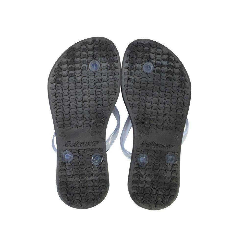 Chinelo Joaninha Solemar Infantil Preto 3
