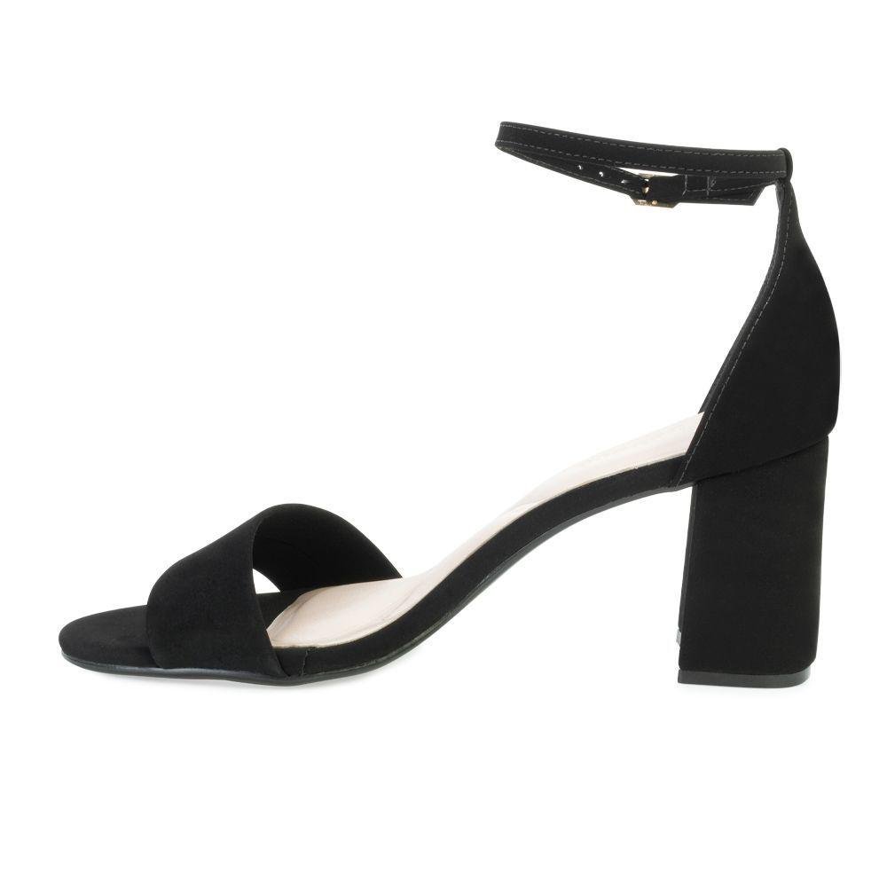 Sandália Salto Bebecê Nobuck BC23-T60251 Preto 2