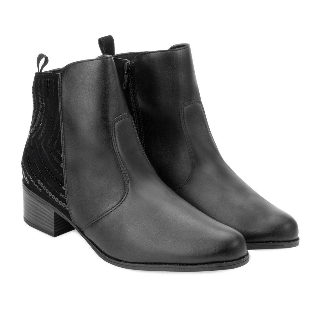 Bota Cano Curto Sense Flex AN23-016950NB Preto 4