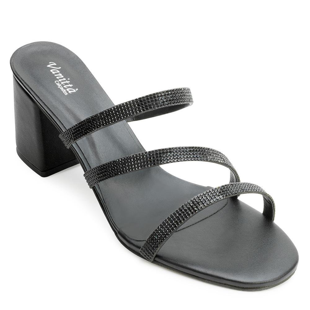 Sandália Salto Sense Fit VA24-16215 Preto 1