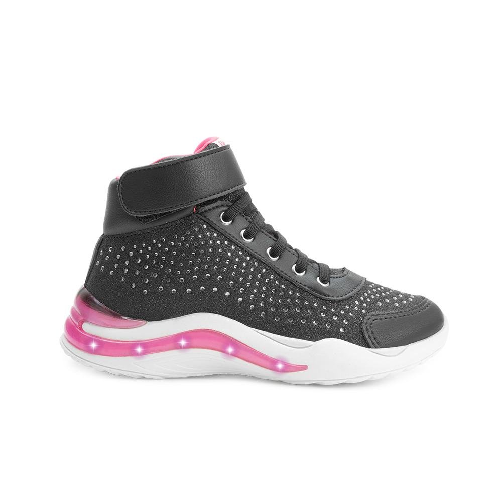 Tênis Botinha Led Pampili Infantil PP24-68302 Preto 2