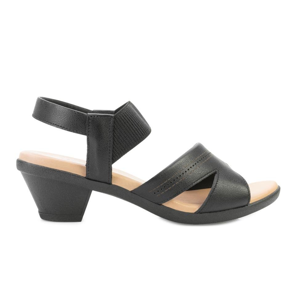 Sandália Salto Bloco Usaflex US24-AK37010 Preto 2