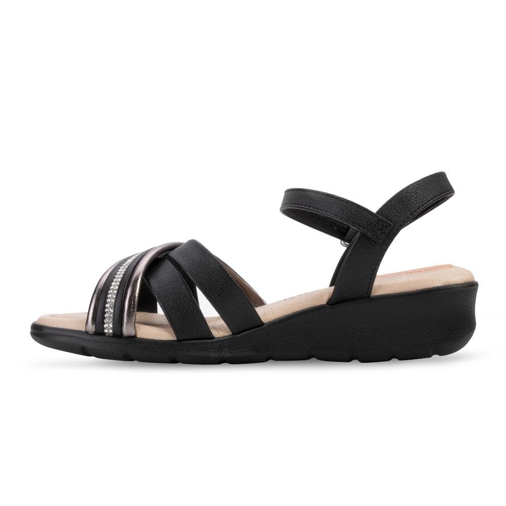 Sandália Anabela Modare MD24-71901 Preto 3