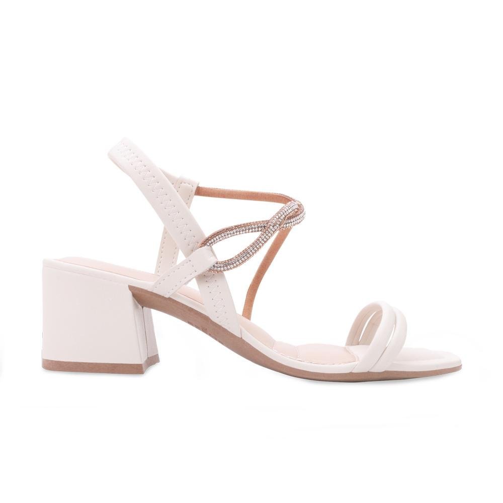 Sandália Salto Bloco Dakota DT24-Y7502 Branco 2