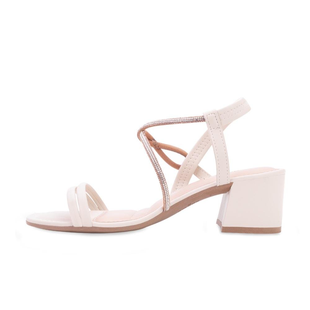 Sandália Salto Bloco Dakota DT24-Y7502 Branco 3