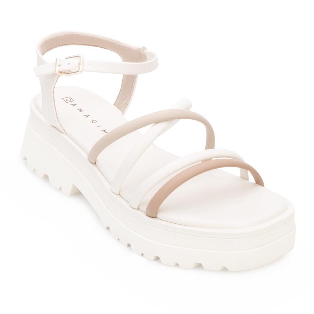 Sandália Plataforma Ramarim RM24-24382 Branco 1