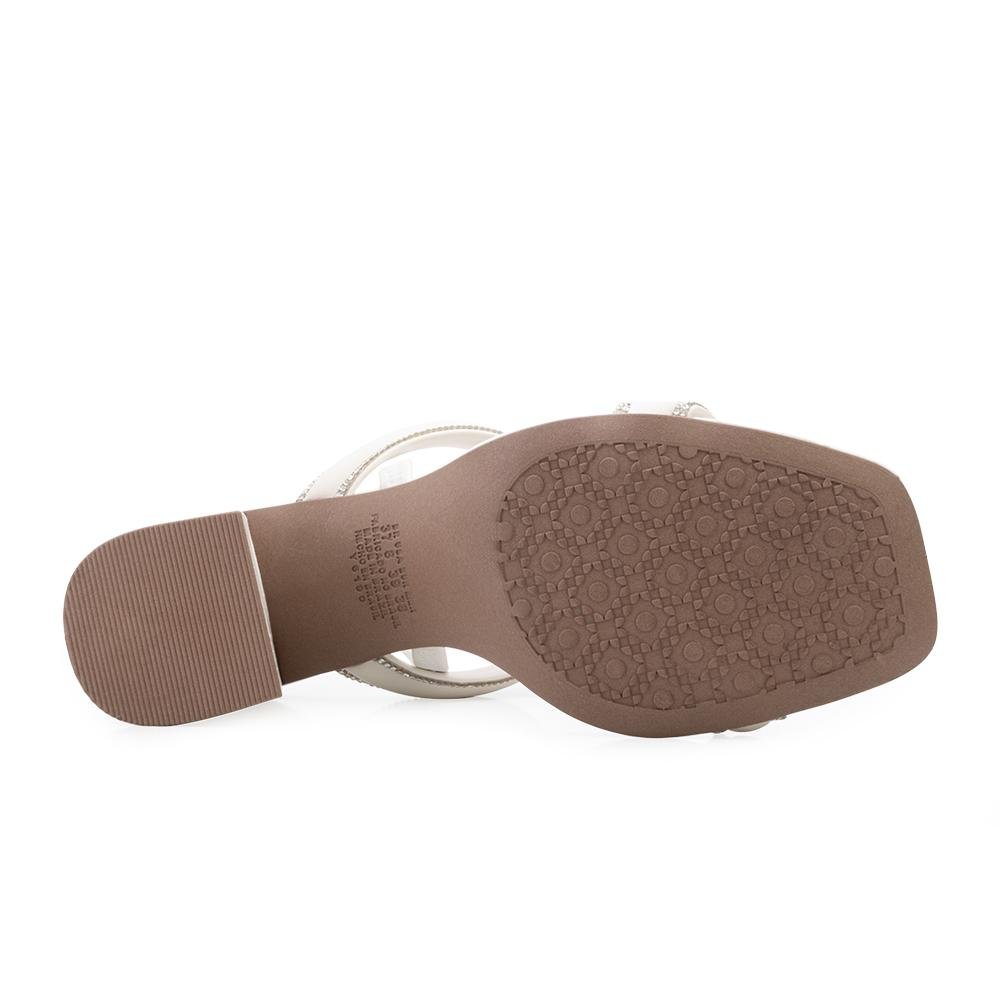 Sandália Salto Bloco Dakota DT24-Y8361 Branco 4