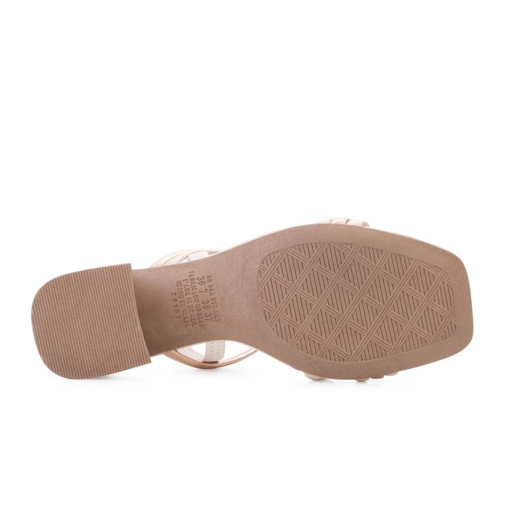 Sandália Salto Bloco Dakota DT24-Y8291 Branco 4