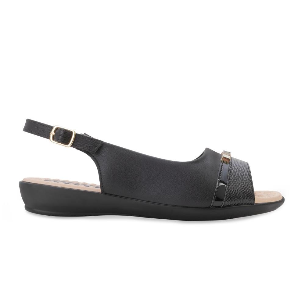 Sandália Piccadilly PD24-50038 Preto/Bege 2