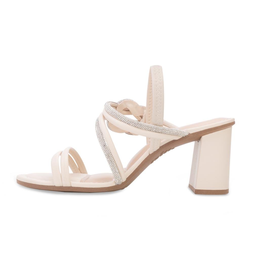 Sandália Salto Bloco Dakota DT24-Y7891 Branco 3