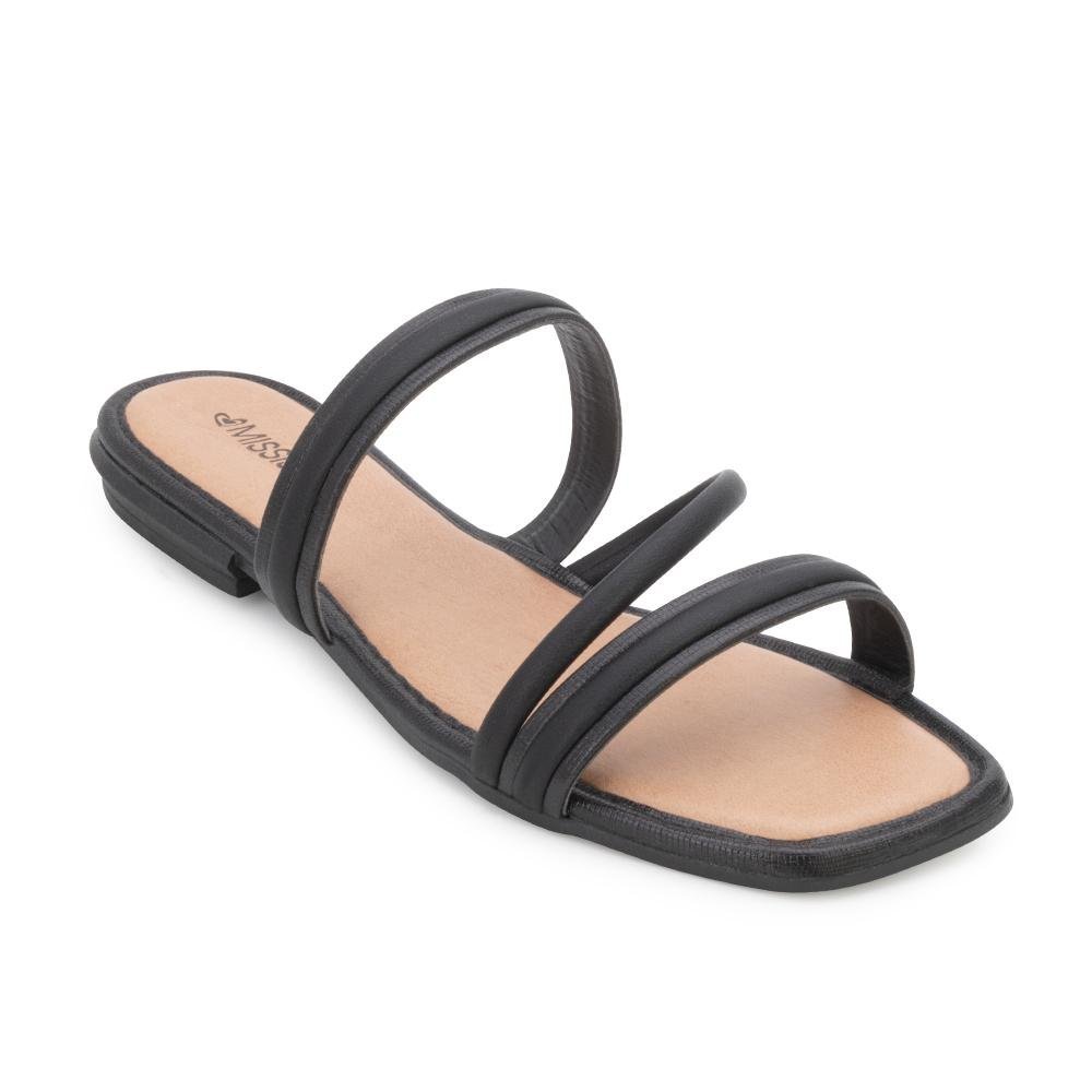 Sandália Rasteira Mississipi MB24-MB041 Preto 1