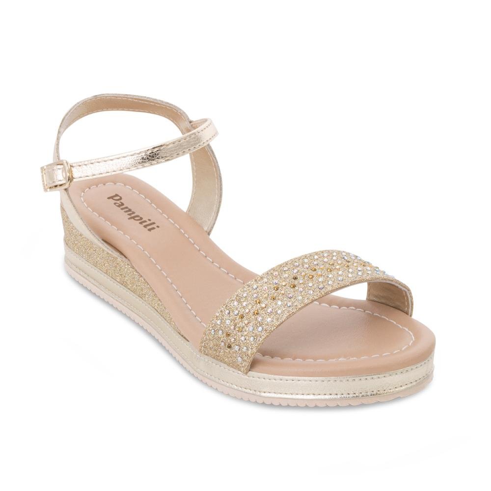Sandália Pampili Infantil PP24-73300 Dourado 1
